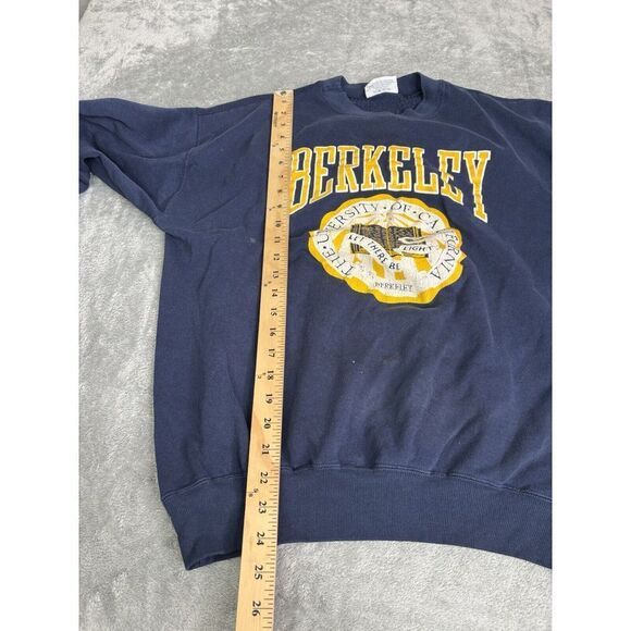 Vintage University Of California Berkeley Sweatshirt Men's Size XL Blue - Picture 11 of 12